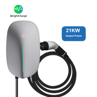 Estación de Carga para Vehículos Eléctricos de 22kW, Tipo 2, Montada en Pared, para Complejos de Apartamentos, con Certificación CE y TUV, Control por Tarjeta RFID y Aplicación Wifi