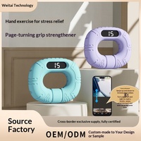 Poignée d'exercice numérique intelligente rechargeable et portable en silicone avec compteur pour le soulagement du stress et le renforcement de la force de préhension