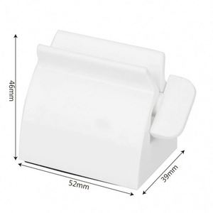 I-0235 Plastic Rolling Toothpaste Squeezer Dispenser Eco-Friendly Two-piece Rectangle Leaf Shape Modern Style Easy Bathroom Set - Product Image 6
