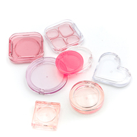 Palette de Maquillage Ronde Transparente OEM en Plastique, Emballage Cosmétique Compact pour Fard à Paupières, Boîtier de Poudre Pressée Vide