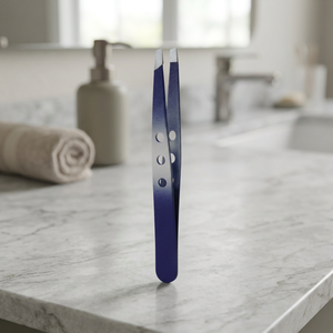 Pinzas para Cejas de Acero Inoxidable con Punta Puntiaguda, Diseño Duradero, Estilo Moderno, Color Azul - Product Image 4