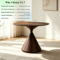 Table de salle à manger moderne et durable en MDF pour projets commerciaux - Vente en gros OKAY