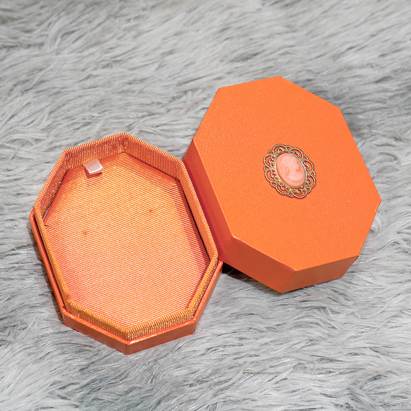 Orange foncé octogonal