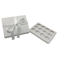 Emballage de boulangerie Offre Spéciale boîtes de cupcake personnalisées boîte d'emballage de truffe au chocolat 12 trous