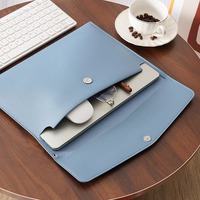 Porte-documents A4/A5 en PU grande capacité avec fermeture à pression métallique, personnalisable avec logo pour réunions, affaires, étudiants et promotion.