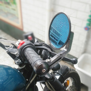 Rétroviseurs <span class=keywords><strong>de</strong></span> <span class=keywords><strong>guidon</strong></span> vintage <span class=keywords><strong>Cafe</strong></span> <span class=keywords><strong>Racer</strong></span> - Lentilles bleues anti-éblouissement, réflecteurs arrière en aluminium - Product Image 3