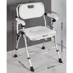Cheap Shower Chair /Bathroom Safety Aluminum <b>Bath</b> Chair for the Disabled / Comfortable Aluminum <b>Bath</b> Chair for the Elderly - Product Image 2