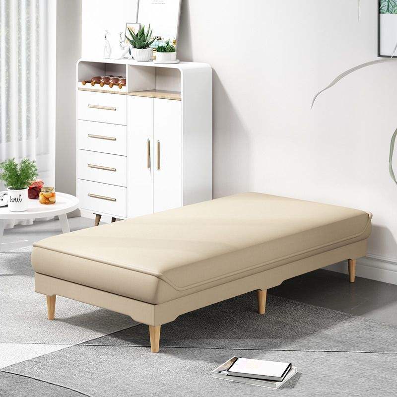 Apricot-colored leather with bound edges