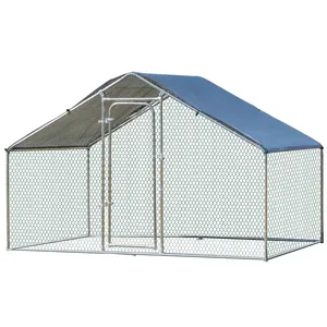 10' x 20' Large Metal Walk In Chicken Cage Coop Backyard Hen House Enclosure