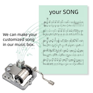 Hợp Thời Trang 18 Lưu Ý Nổi Tiếng Musican Hand Crank Hộp Âm Nhạc Tùy Chỉnh Điều Chỉnh Bài Hát Phổ Biến Cho Những Người Yêu Âm Nhạc Cổ Điển - Product Image 3