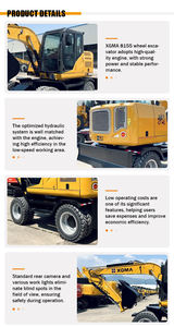 Excavadora de ruedas <span class=keywords><strong>XGMA</strong></span> XG815 15Ton 0.6m ³ Capacidad de cubo con 97kw - Product Image 5