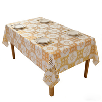 Nappe de table jetable en PVC florale imperméable de haute qualité, luxueuse, personnalisée, rectangulaire, moderne, pour la cuisine, la salle à manger, les événements, Noël