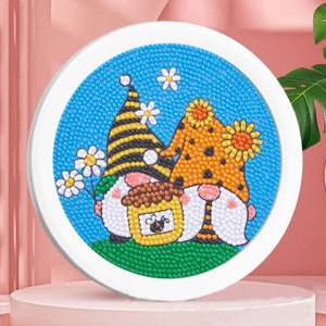 Kits de Peinture Diamant DIY Rond Encadré à Petits Carreaux, Vente en Gros, Très Demandés, pour Filles et Enfants de 4-12, 8-12, 9-12 Ans, Idéal Cadeau - Product Image 2