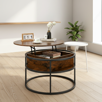 Ensemble de tables basses gigognes Combohome de luxe en bois massif, design durable, écologique et portable pour salon moderne