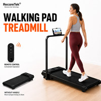 Cinta de correr con monitor LCD, máquina de ejercicio para gimnasio en casa, equipo de fitness para caminar y correr en casa
