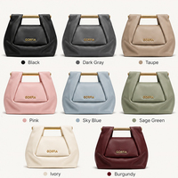 Sac à main femme tendance 2026 avec poignée en métal, sac fourre-tout en cuir végétalien, sac à bandoulière carré, élégant, vente en gros, usine OEM