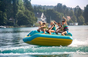 Bateau gonflable flottant pour sports nautiques, tube de course à la <span class=keywords><strong>banane</strong></span> remorquable pour lac et mer - Product Image 4