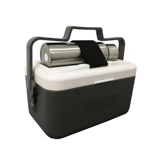 TR-LUNCH caixa térmica com tumbler-isolado conjunto 9 quart cooler com alça de travamento, hieleras
