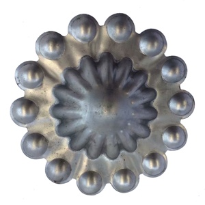 Gestempelte Eisen komponenten Schmiedeeisen verzierungen gestempelte Blatt <span class=keywords><strong>rosette</strong></span> - Product Image 5