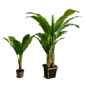 100 cm Banana Bonsai Artificial Ornamental Banana Tree Plastic Plants Indoor Artificial for wedding decoration