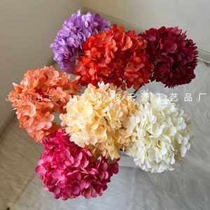 Junheyuan <b>Artificial</b> <b>Hydrangea</b> Single Branch Flower Arrangement Decorative Flowers For Wedding And Home Decoration - Product Image 2