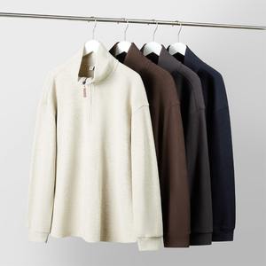 Sudadera con Capucha de Golf Personalizada para Hombre, 100% Algodón, Invierno, Bordada, con Cierre de Cremallera de un Cuarto, Ligera, Atlética, ODM - Product Image 1