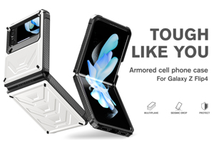 Funda de teléfono plegable de fibra de carbono, funda de lujo a prueba de golpes para <span class=keywords><strong>Samsung</strong></span> <span class=keywords><strong>Z</strong></span> Flip <span class=keywords><strong>4</strong></span> - Product Image 3