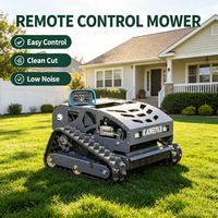 Cortadora de Césped Robótica Todoterreno con Control Remoto, Certificación CE y EPA, Robot Cortacésped para Limpieza de Césped en Pendientes