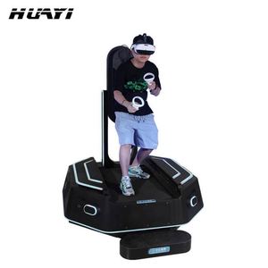Indoor 9D VR <b>Shooting</b> Game Machine 360-Degree Motion-Sensing VR Game Console VR Walking Space Standing Simulator Platform-Metal - Product Image 1
