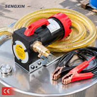 Pompa Transfer Bahan Bakar Listrik SENGXIN 12V 24V 200W Self Priming Portabel dengan Hisapan 5 m untuk Layanan Armada Truk Pesanan Grosir