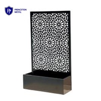 Jardinière décorative en alliage d'aluminium découpée au laser Boîte à fleurs d'extérieur pour le jardin, la maison, la pépinière et le bureau Conception polyvalente pour la plantation