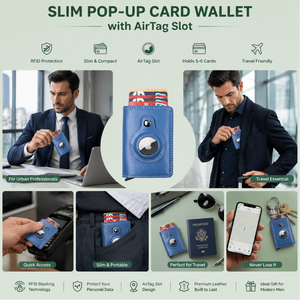 Bolsa Faraday Unisex Personalizada para Tarjetas de Crédito, Bloqueo RFID, Porta Tarjetas Antipérdida con Ranura para <span class=keywords><strong>AirTag</strong></span>, Bolsillo para Propietarios de <span class=keywords><strong>iPhone</strong></span> - Product Image 5