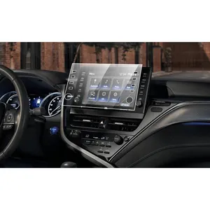 กระจกนิรภัยติดรถยนต์สำหรับ Toyota Camry,ตัวป้องกันหน้าจอแบบสัมผัสขนาด9นิ้วจอนำทาง GPS วิทยุรถยนต์เครื่องเล่นดีวีดี