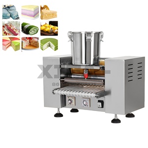 Machine à crêpes automatique commerciale, machine à crêpes mille crêpes avec alimentation électrique et gaz double 110V/220V - Product Image 1