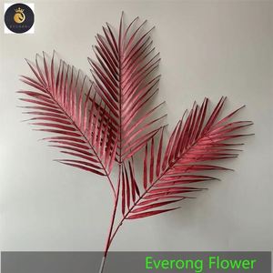 J-346 mariage décoration fleur coureur combinaison florale grande tige artificielle Consolida Ajacis rouge foncé fleurs artificielles - Product Image 5