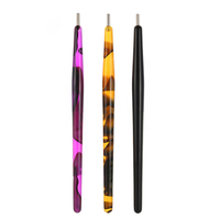 Offre Spéciale accepter Logo privé peinture fleur Nail Art pointillage outils 3D magique ongles aimant bâton oeil de chat Gel aimant stylo