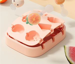 Moule à glace en silicone de qualité alimentaire, motif dessin animé mignon, pour bâtonnets de glace, glaçons et bâtonnets de fromage faits maison pour enfants - Product Image 4