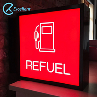 Boîtes lumineuses à lame Led publicitaires à formage sous vide panneau acrylique avec cadre en aluminium boîtes à lumière blister pour affichage extérieur