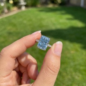 Élégante bague en argent sterling 925 avec diamant de laboratoire pour femme, bijoux fins minimalistes de luxe pour mariage, promesse, anniversaire - Product Image 6