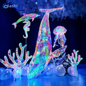 Decoración Luminosa con Temática Oceánica de Verano para Escaparates de Centros Comerciales, Festivales, Adornos de Sirena, <span class=keywords><strong>Delfines</strong></span>, Accesorios para Bodas - Product Image 2