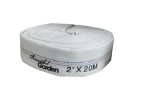 Tuyau d'irrigation agricole en PVC avec gaine en polyester, tuyau d'incendie pour hydrant, 2 pouces, 20 m, 8 bars