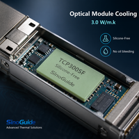 SinoGuide 3.0W/m.k Bantalan Termal Silikon untuk Elektronik dengan Keandalan Tinggi TCP300SF Pendinginan Bebas Kontaminasi Non-Siloksana