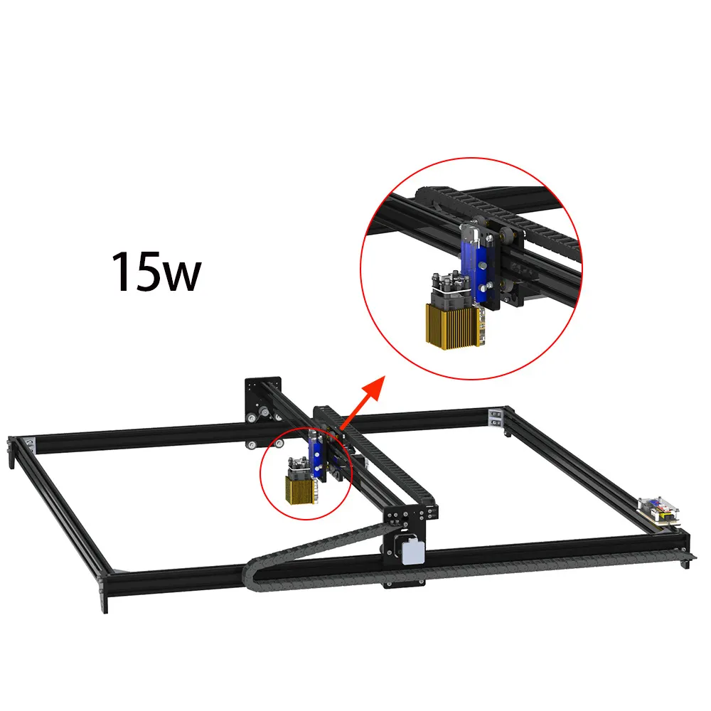 100x100cm 80W DIY kiti fabrika el kredi kartı takı metal lazer oyma makinesi