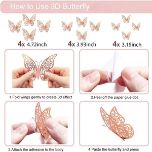 Kit di decorazioni per feste con doccia nuziale in oro rosa - Product Image 4