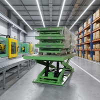 Plateforme élévatrice à chaîne rigide robuste de 4 m, plateforme de levage électrique à chaîne rigide à faible profondeur pour équipement de ligne de production en usine