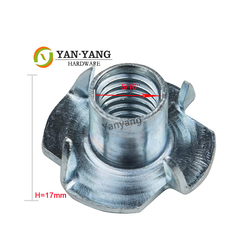 Оптовая продажа оцинкованная 5/16 ''мебель с четырьмя когтями тройник гайка