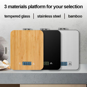 कारखाने CE Rohs रसोई खाद्य वजनी पैमाने घड़ी टाइमर फांसी हुक इलेक्ट्रॉनिक डिजिटल पैमाने भोजन रसोई पैमाने पर 15kg बांस - Product Image 6