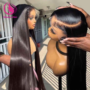 باروكة شعر بشري طبيعي فيتنامي هندي بطول 40 بوصة، شعر مستقيم طويل، دانتيل أمامي عالي الدقة 13×6 بدون غراء، باروكة أمامية من الدانتيل من الموردين - Product Image 3