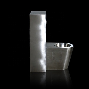 Siège de toilette électrique à usage commercial WC toilettes sanitaires toilettes à vide en acier inoxydable pour bateau - Product Image 4