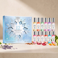 Coffret cadeau de parfums de Noël, boîte cadeau portable avec une variété de senteurs fraîches et délicates, parfait pour offrir en cadeau pendant les fêtes et pour un usage quotidien